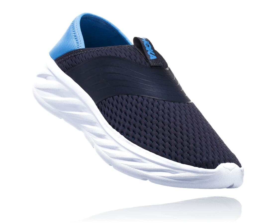 Hoka One One Ora Recovery Shoe Herren Erholungssandalen Blau | (DE-1896LVOGS)